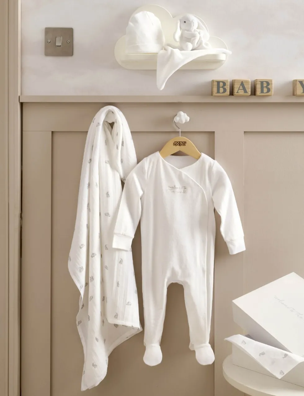 4pc Pure Cotton Bunny Gift Set (0-3 Mths)