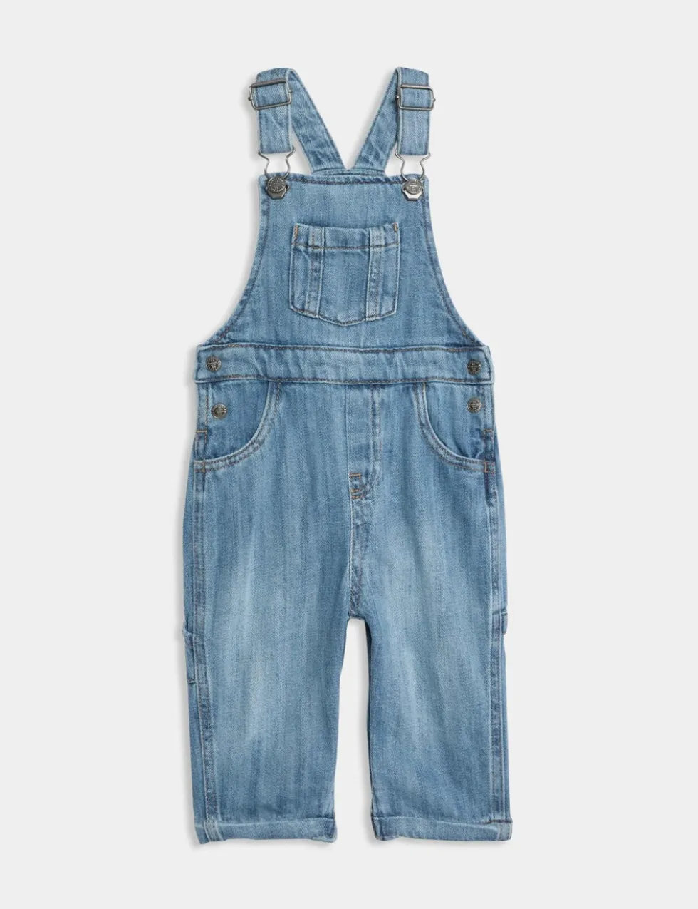 2pc Pure Cotton Denim Dungaree Outfit (0-3 Yrs)