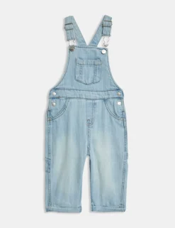 2pc Pure Cotton Denim Dungaree Outfit (0-3 Yrs)