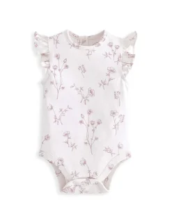 3pc Pure Cotton Floral Top & Bottom Outfit (0-12 Mths)