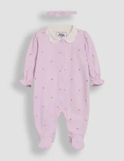2pc Pure Cotton Heart Sleepsuit Set (Newborn - 12 Mths)