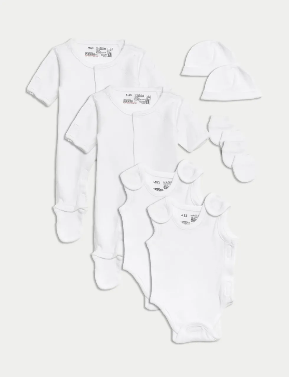 8pc Pure Cotton Premature Starter Set