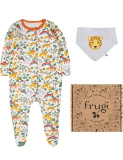 2pc Pure Cotton Safari Print Gift Set (0-12 Mths)
