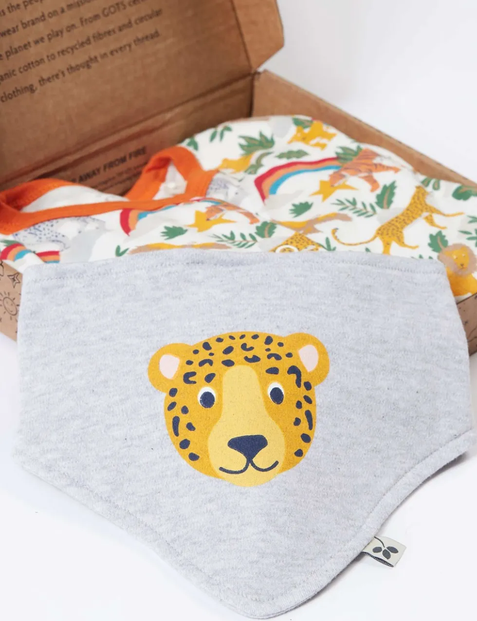 2pc Pure Cotton Safari Print Gift Set (0-12 Mths)