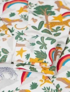 2pc Pure Cotton Safari Print Gift Set (0-12 Mths)