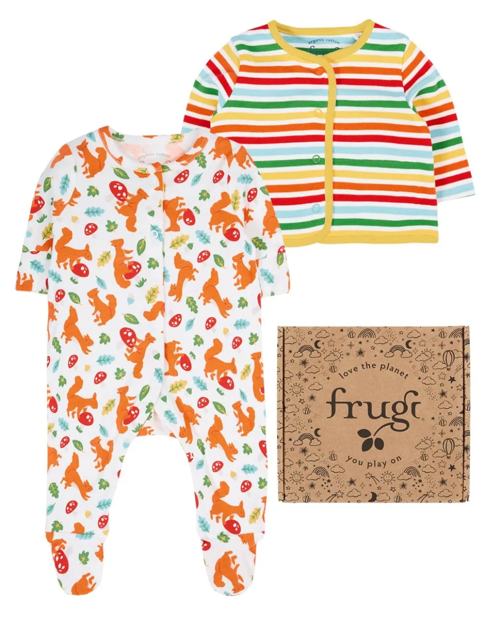 2pc Pure Cotton Sleepsuit Gift Set (0-12 Mths)