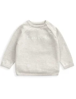 2pc Pure Cotton Slogan Outfit (0-9 Mths)