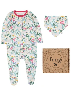 2pc Pure Cotton Unicorn Print Gift Set (0-12 Mths)