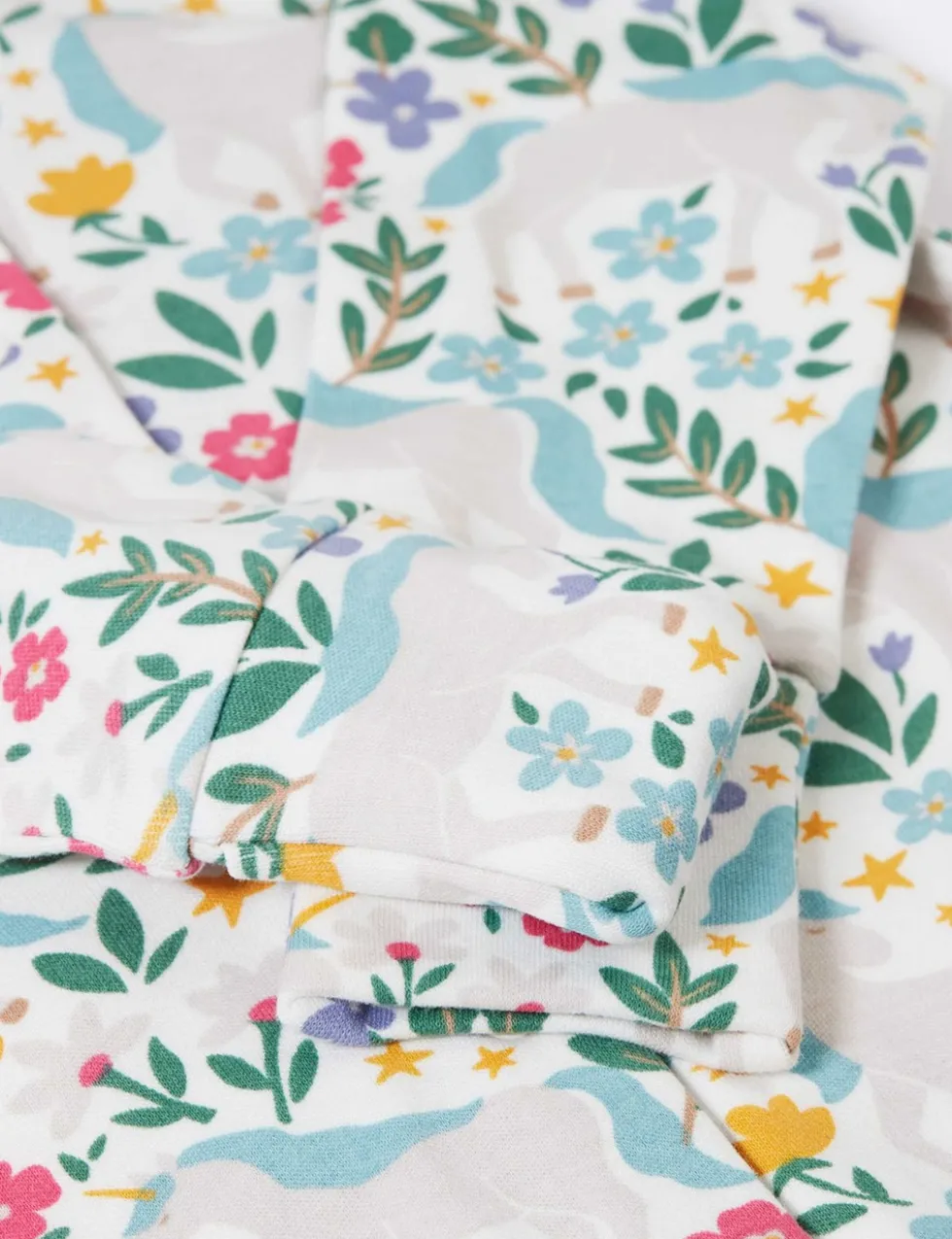 2pc Pure Cotton Unicorn Print Gift Set (0-12 Mths)