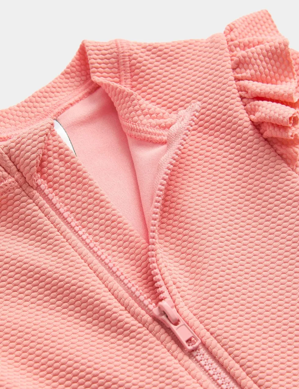 2pc Textured All in One Swim Set (0-3 Yrs)