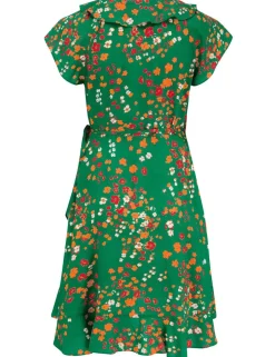 Penny Frill Wrap Woven Beach Dress