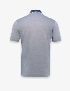 PeoxfordNew Pure Cotton Pique Tipped Collar Polo Shirt