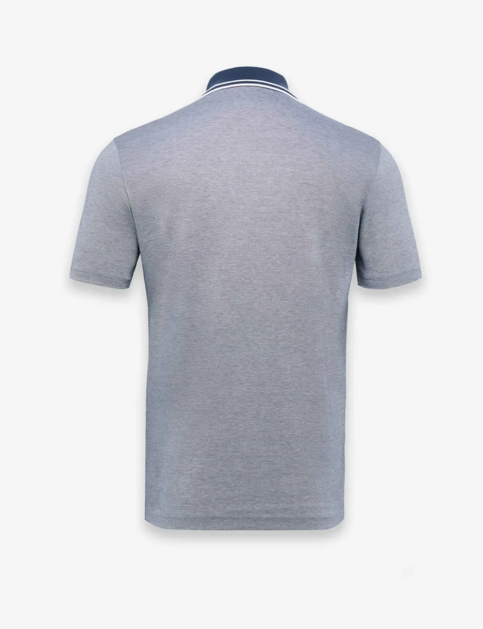 PeoxfordNew Pure Cotton Pique Tipped Collar Polo Shirt