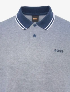 PeoxfordNew Pure Cotton Pique Tipped Collar Polo Shirt