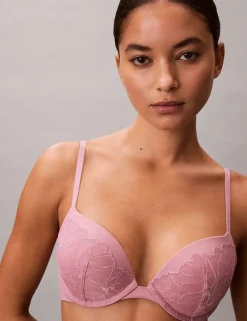 Perfectly Fit Lace Wired Push-Up Plunge Bra (A-DD)