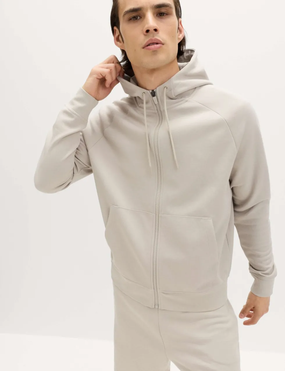 Performance Jersey Zip through Hooded Jacket