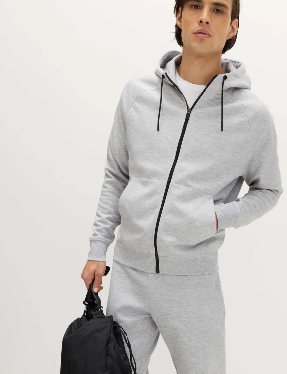 Performance Jersey Zip through Hooded Jacket