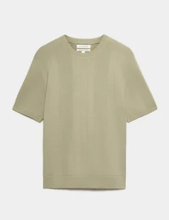 Performance Mercerised Cotton Knitted T-Shirt