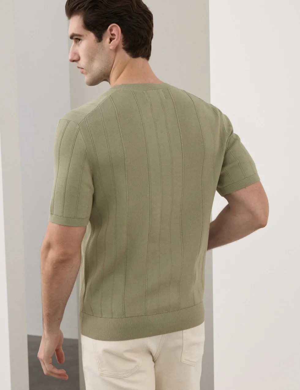 Performance Mercerised Cotton Knitted T-Shirt