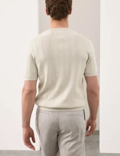 Performance Mercerised Cotton Knitted T-Shirt