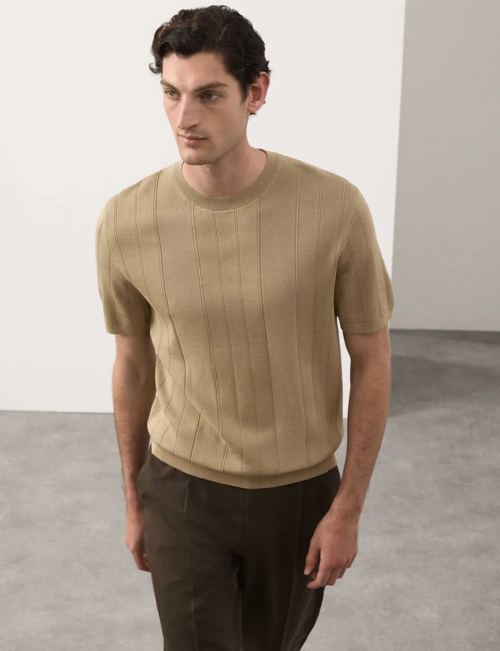Performance Mercerised Cotton Knitted T-Shirt
