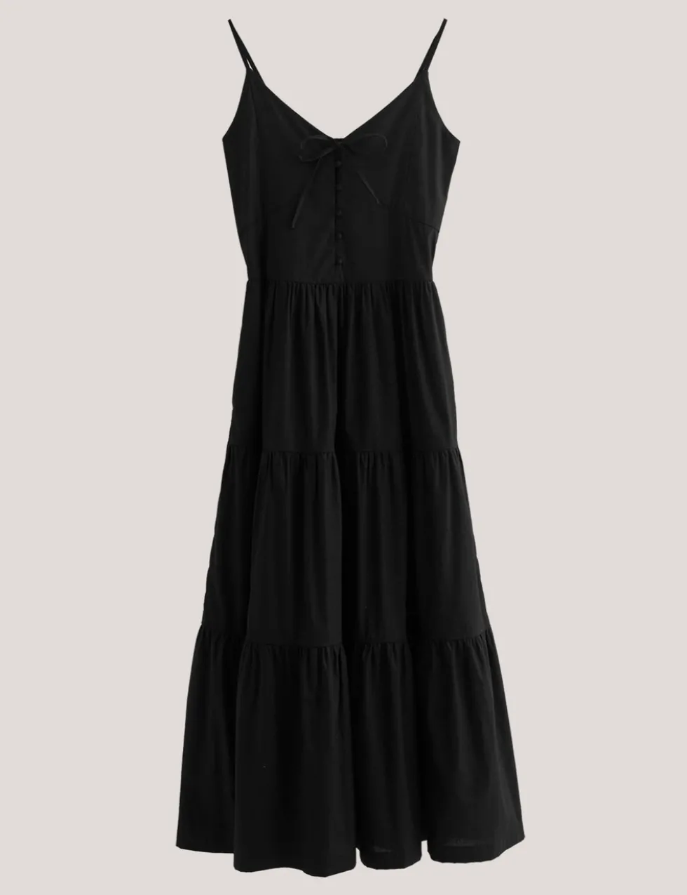 Perissa Pure Cotton V-Neck Midi Dress