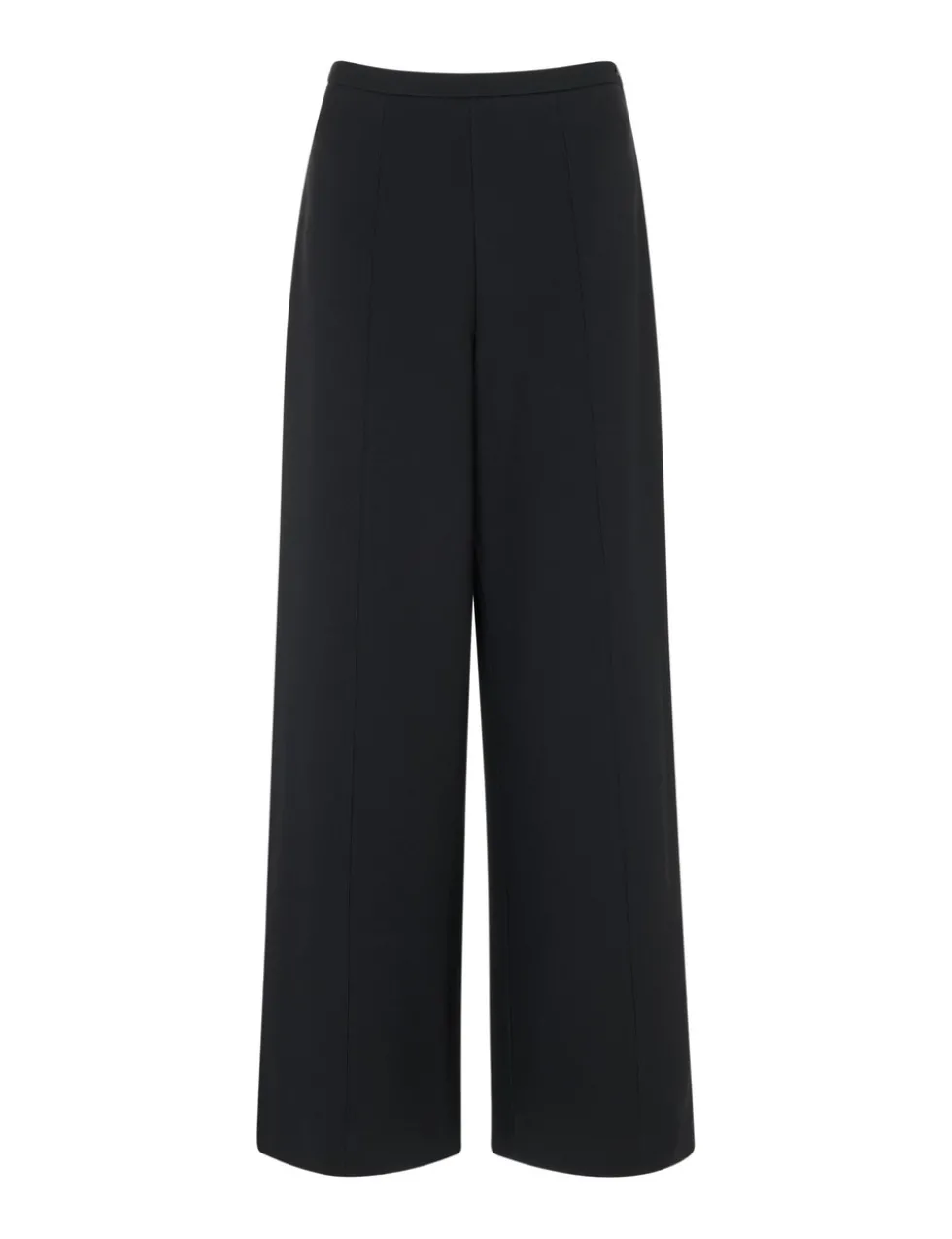 Petite Jersey Side Zip Wide Leg Trousers