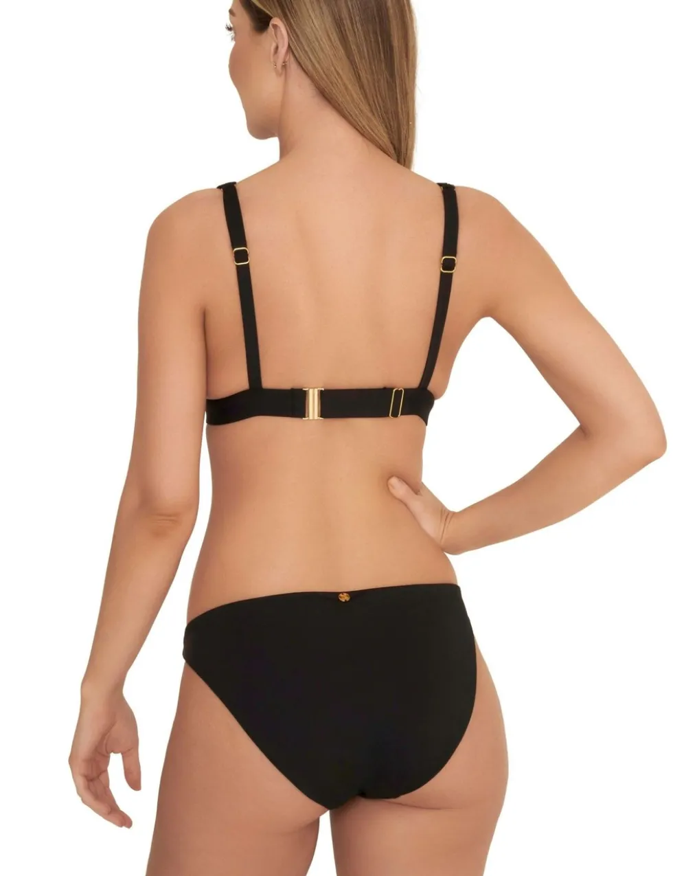 Phoebe Padded Ring Detail Triangle Bikini Top