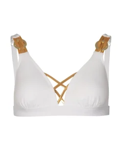 Phoebe Padded Ring Detail Triangle Bikini Top