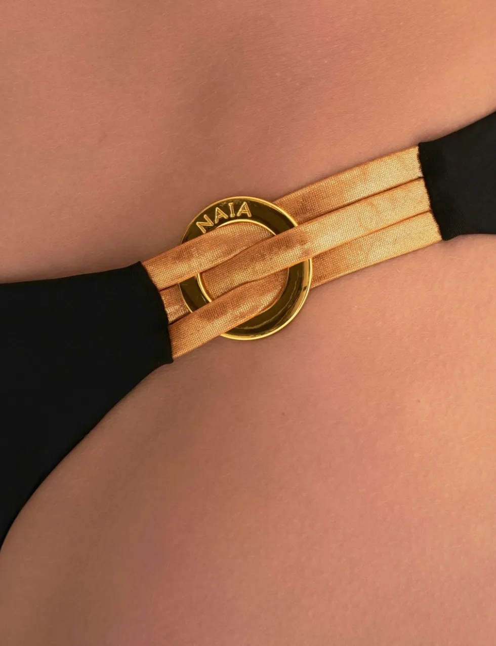 Phoebe Ring Detail High Leg Bikini Bottoms