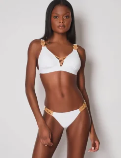 Phoebe Ring Detail High Leg Bikini Bottoms