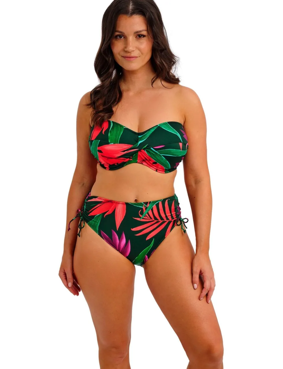 Pichola Floral Wired Bandeau Bikini Top (D-G)