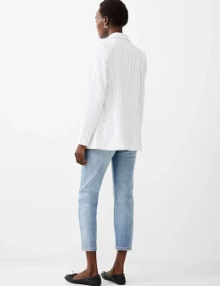 Pinstripe Single Breasted Blazer