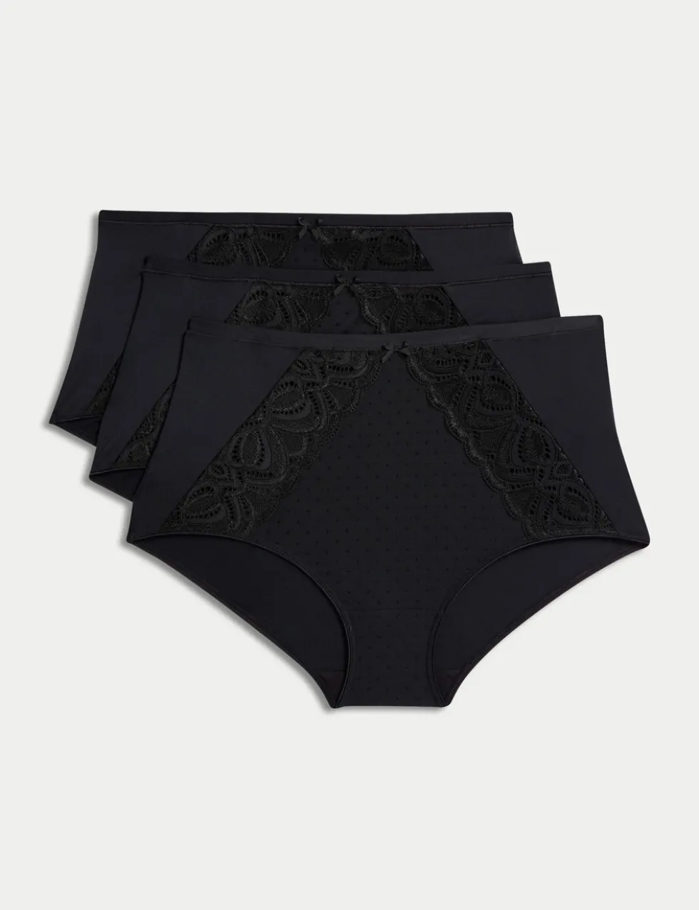 3pk Amelia Lace Full Briefs