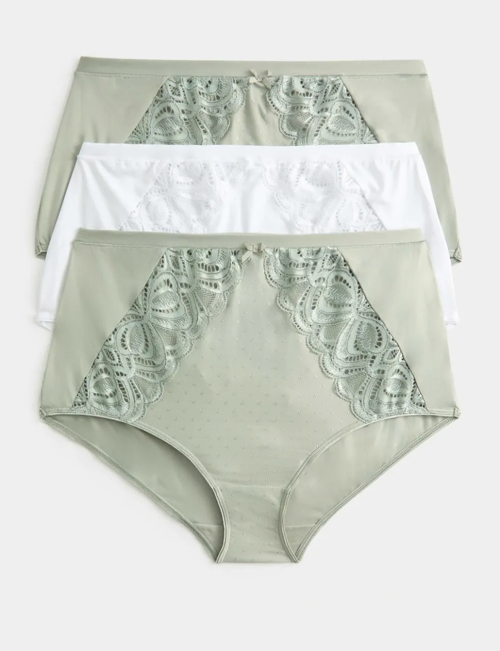 3pk Amelia Lace Full Briefs