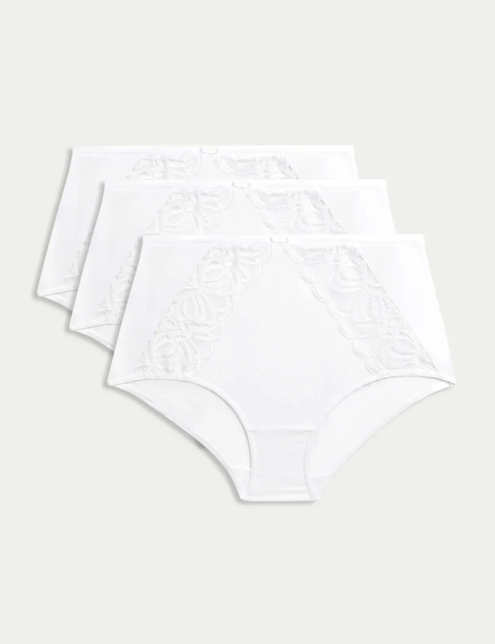 3pk Amelia Lace Full Briefs