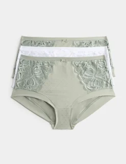 3pk Amelia Lace High Rise Shorts