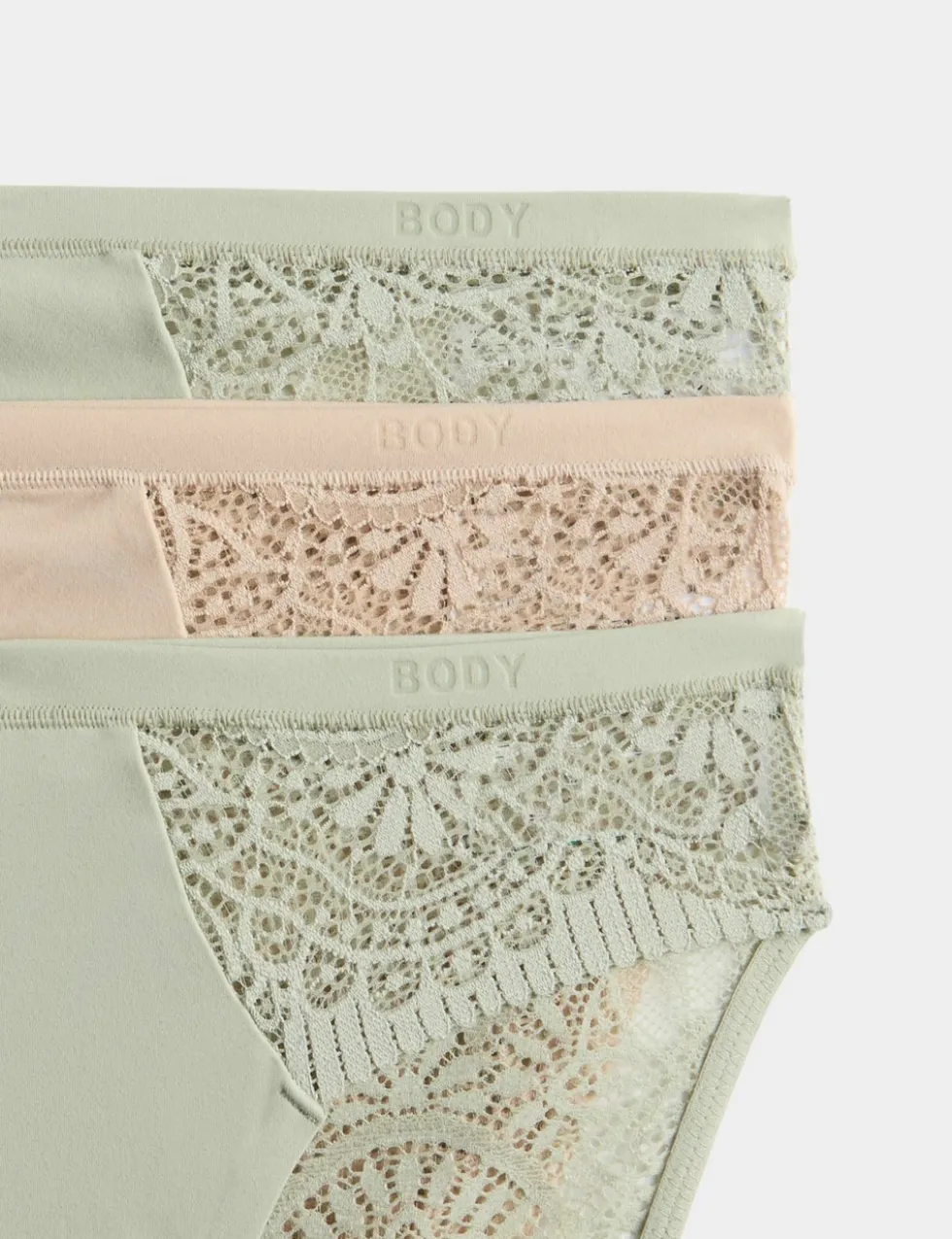 3pk Body Soft™ High Leg Knickers