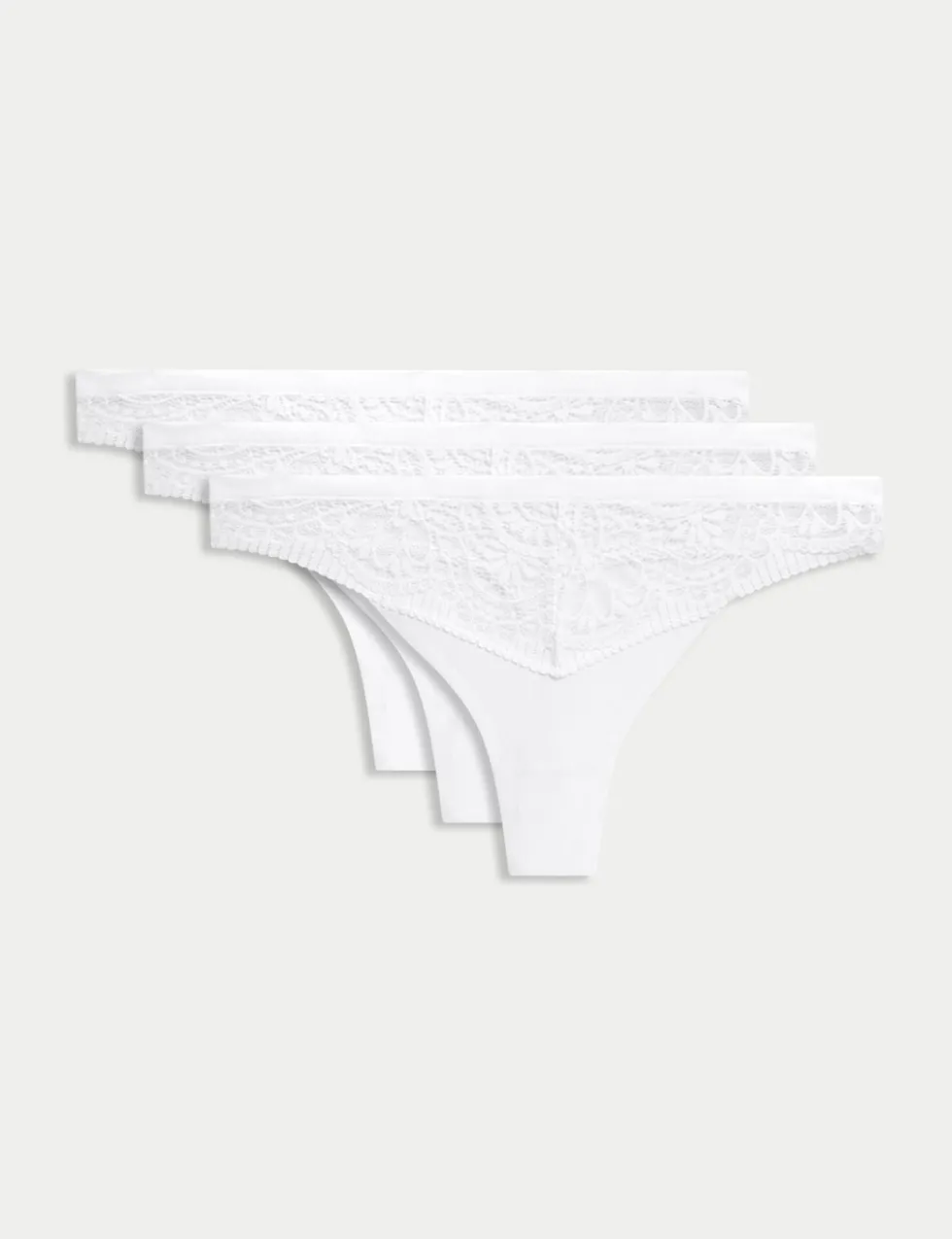3pk Body Soft™ Lace Thongs
