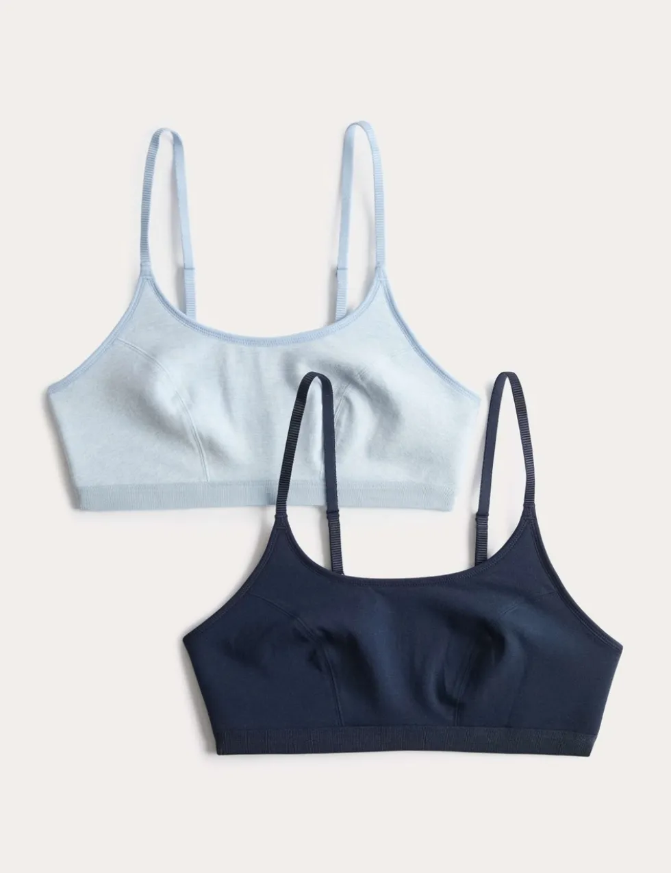 2pk Cotton First Bra Crop Tops