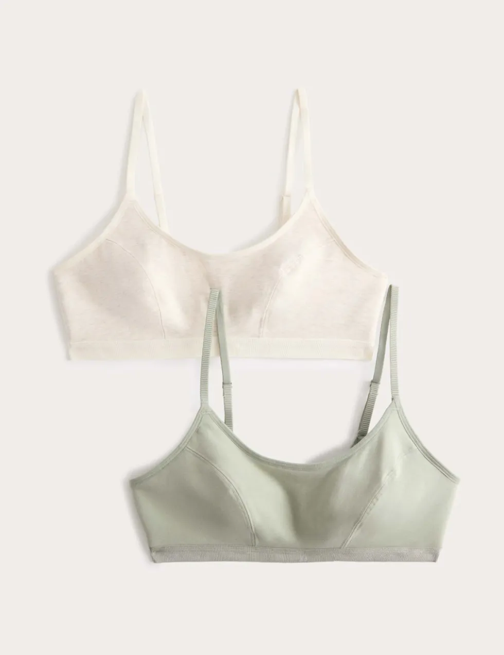 2pk Cotton First Bra Crop Tops