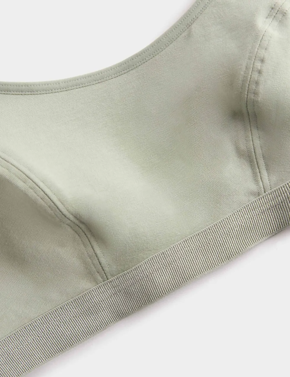 2pk Cotton First Bra Crop Tops