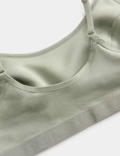 2pk Cotton First Bra Crop Tops