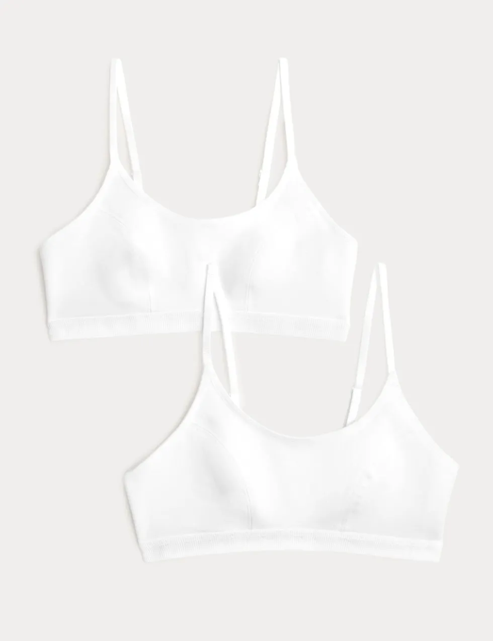 2pk Cotton First Bra Crop Tops