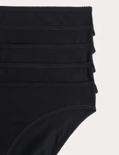 5pk Cotton Lycra® Bikini Knickers
