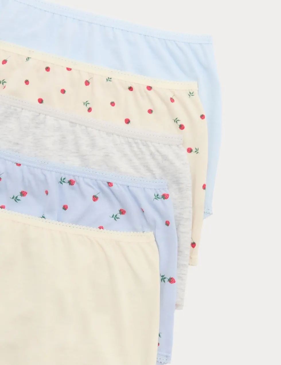 5pk Cotton Lycra™ Printed Full Briefs