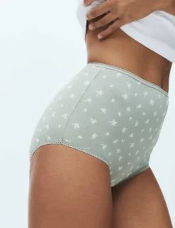 5pk Cotton Lycra™ Printed Full Briefs