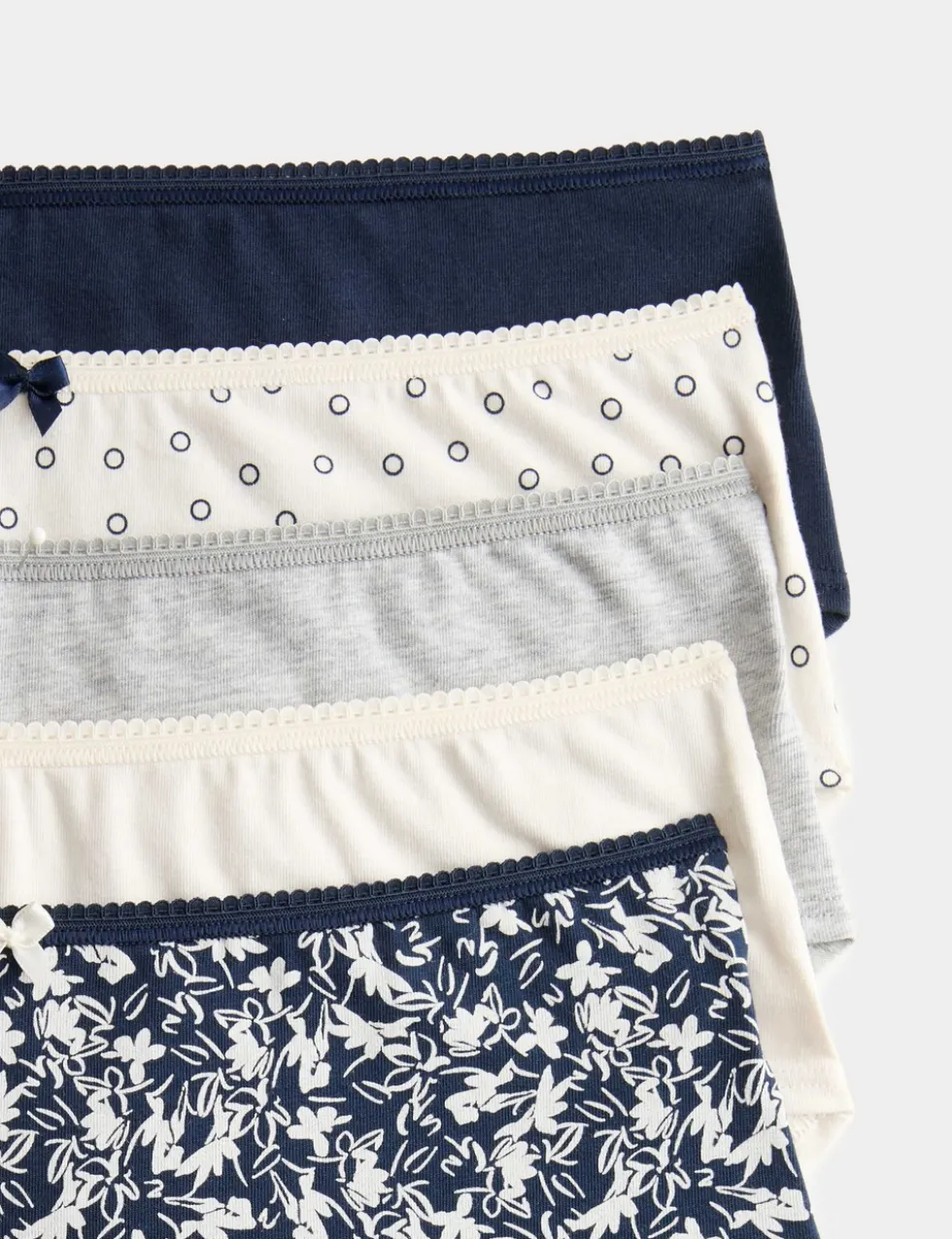 5pk Cotton Lycra™ Printed Low Rise Shorts
