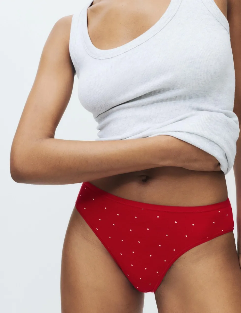 5pk Cotton Modal High Leg Knickers