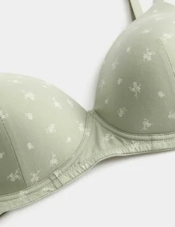 3pk Cotton Non Wired Full Cup T-Shirt Bra A-E